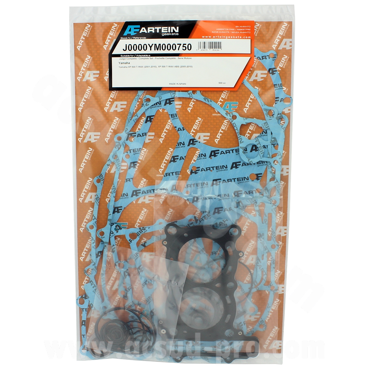 Pochette de joint complète Artein Yamaha XP 500 TMAX (2001-2012)