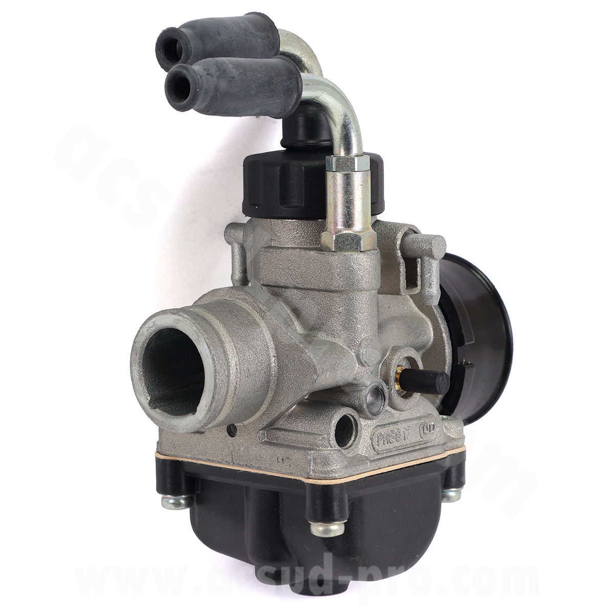 Carburateur Dellorto PHBG 17 DD montage souple avec graissage sans dépression starter à câble - vue 2