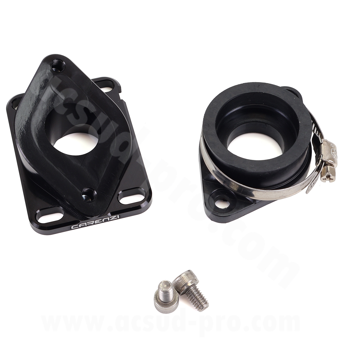 Kit pipe admission racing Carenzi 12-21 mm adaptable Derbi AM6 carburateur PWK 21-24 mm