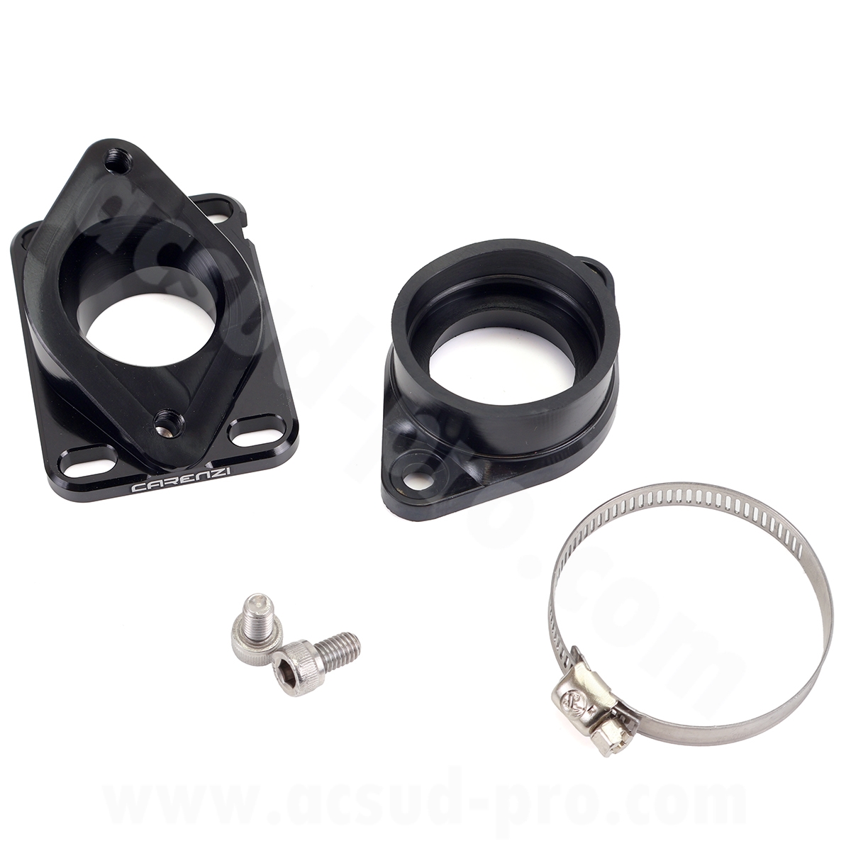 Kit pipe admission racing Carenzi 30-34 mm adapt. Derbi / AM6 carburateur PWK 30 mm