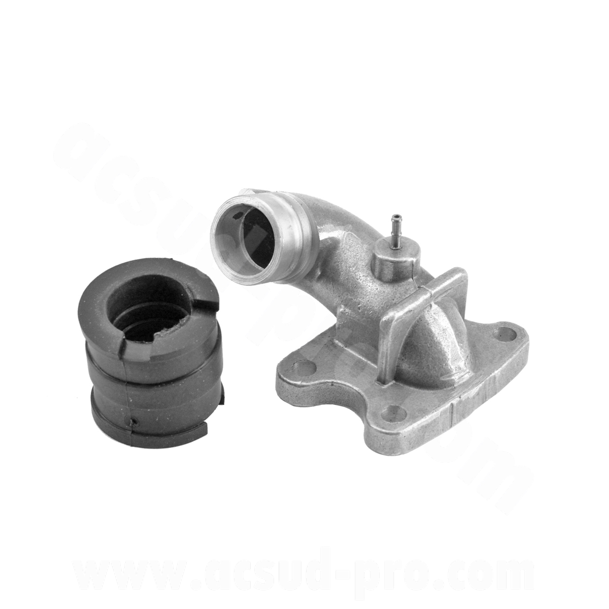 Pipe admission scooter souple adapt. peugeot trekker tkr-vivacity-elystar ac 50 2T-TREKKER 100 - speedfight (OEM: 741889+740792)