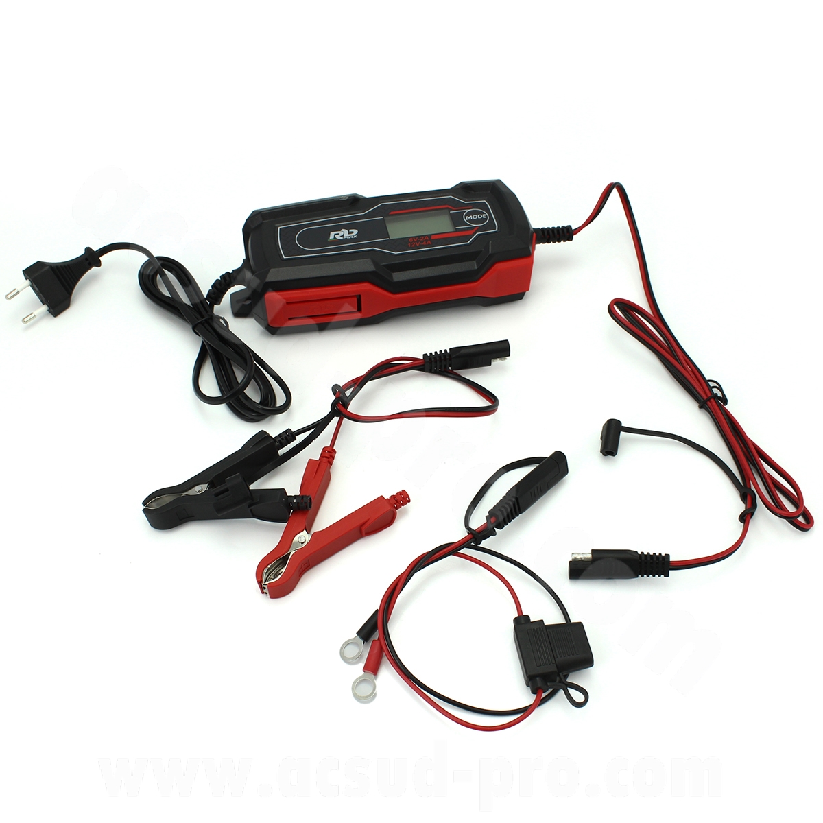 Chargeur et mainteneur de batterie RBMAX 6-12V 3.5A STD/AGM/SLA/LiFePO4/GEL - vue 2