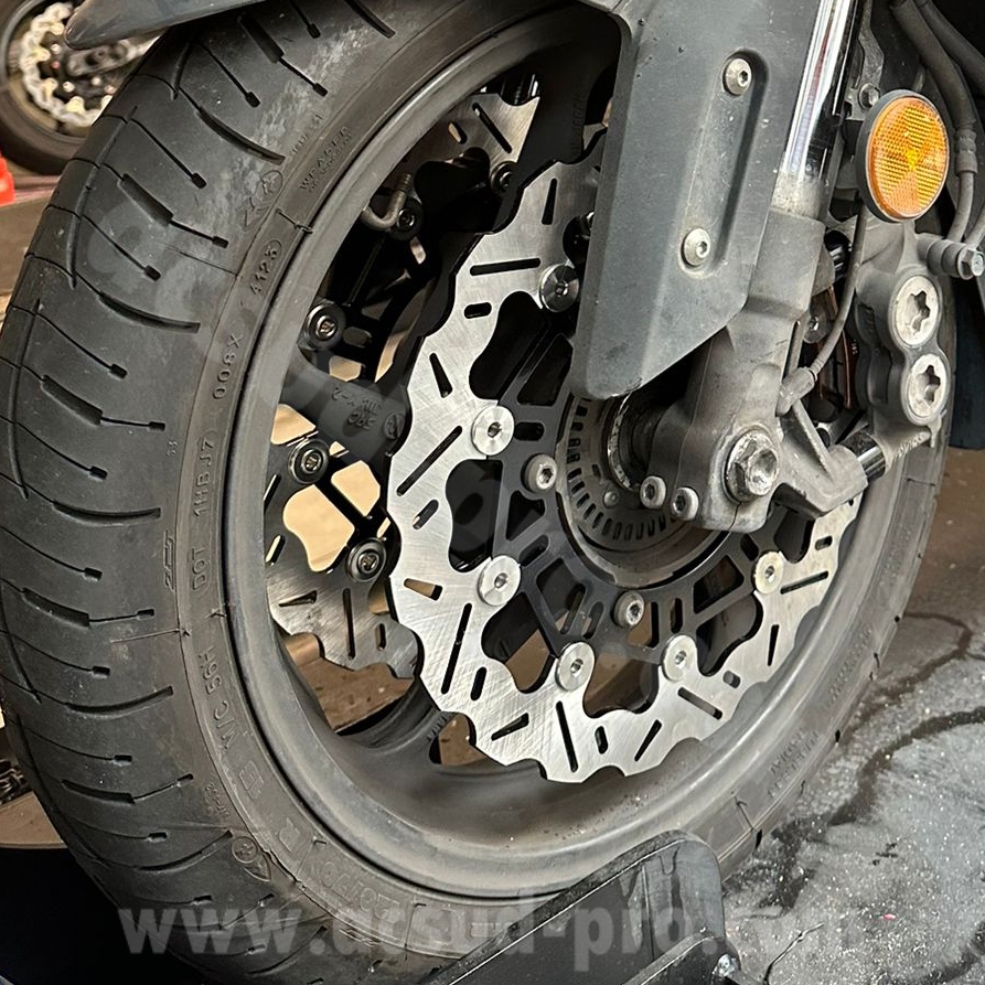 Disque de frein avant maxiscooter RB max wave adapt. yamaha MT 09 / tracer 900 / XSR 900 / niken Ø300MM (OEM : 1rc-2581t-00) TMAX 530-560 cc kit gros frein rbmax - vue 2