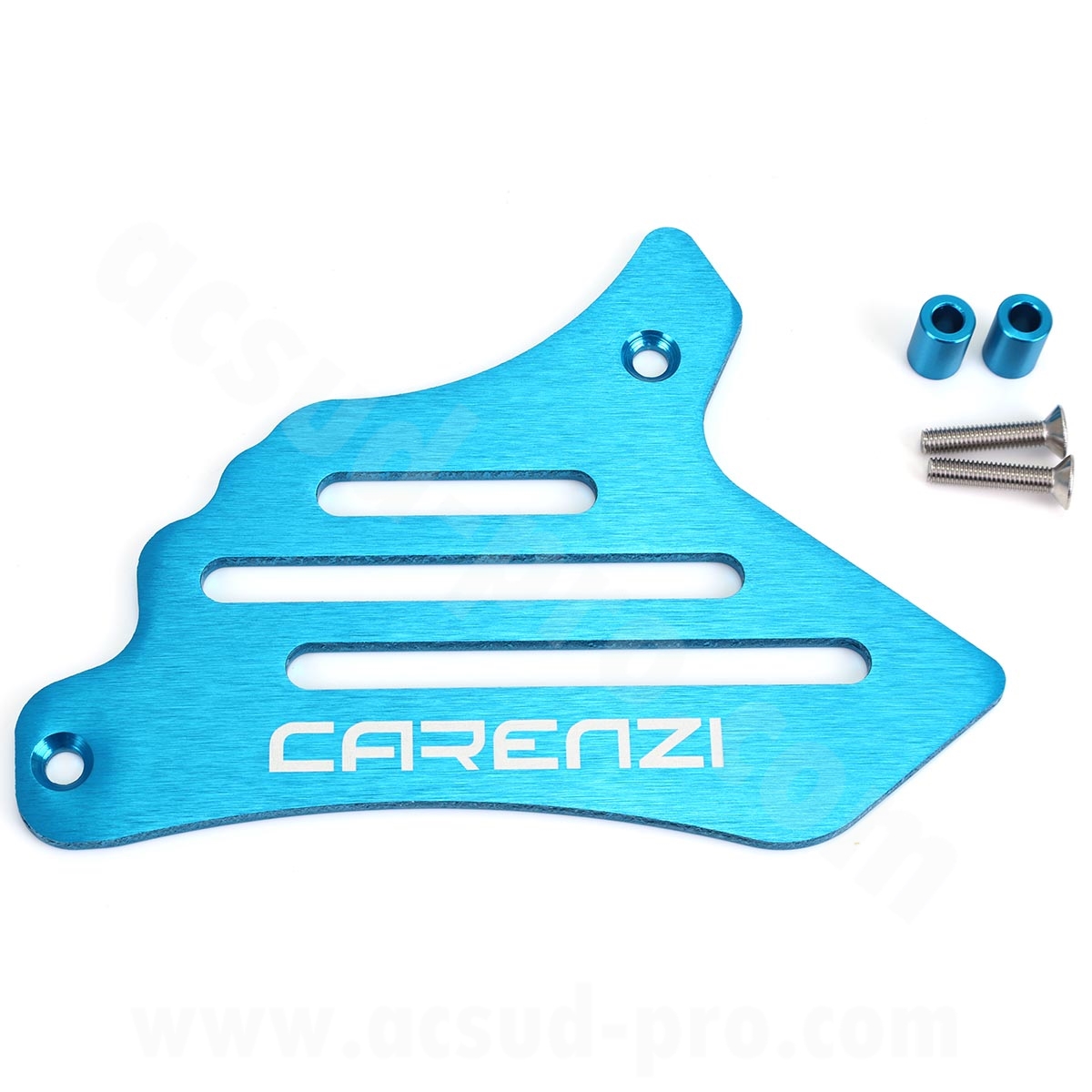 Cache pignon aluminium Carenzi Evo anodisé bleu