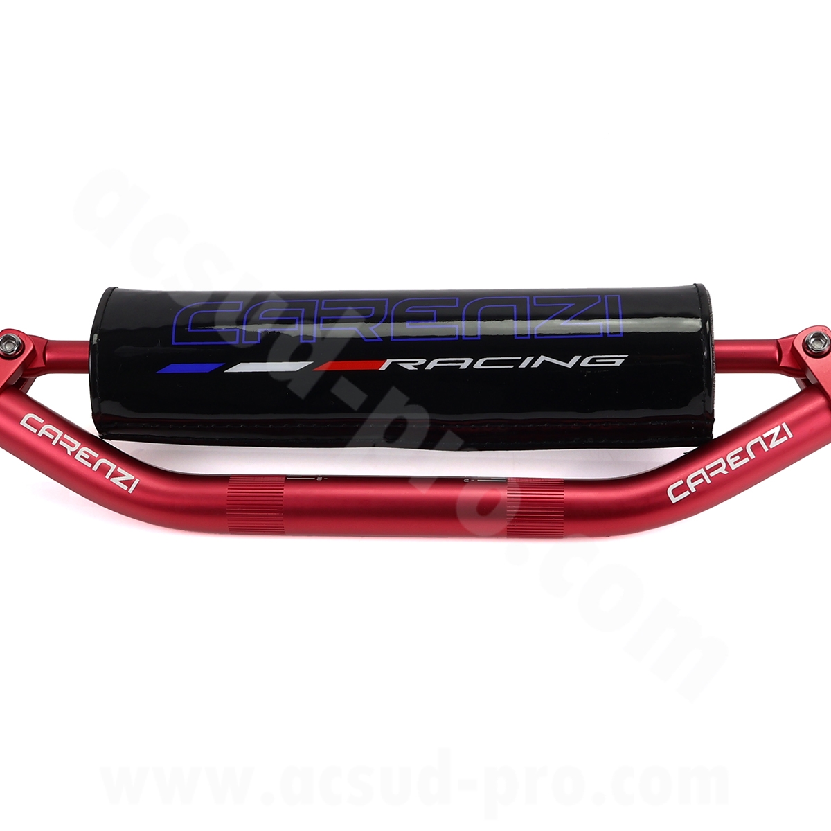 Guidon moto-cross Mecaboite Carenzi Evo avec mousse Ø22 mm (L 810 mm / H 50 mm) rouge - vue 2