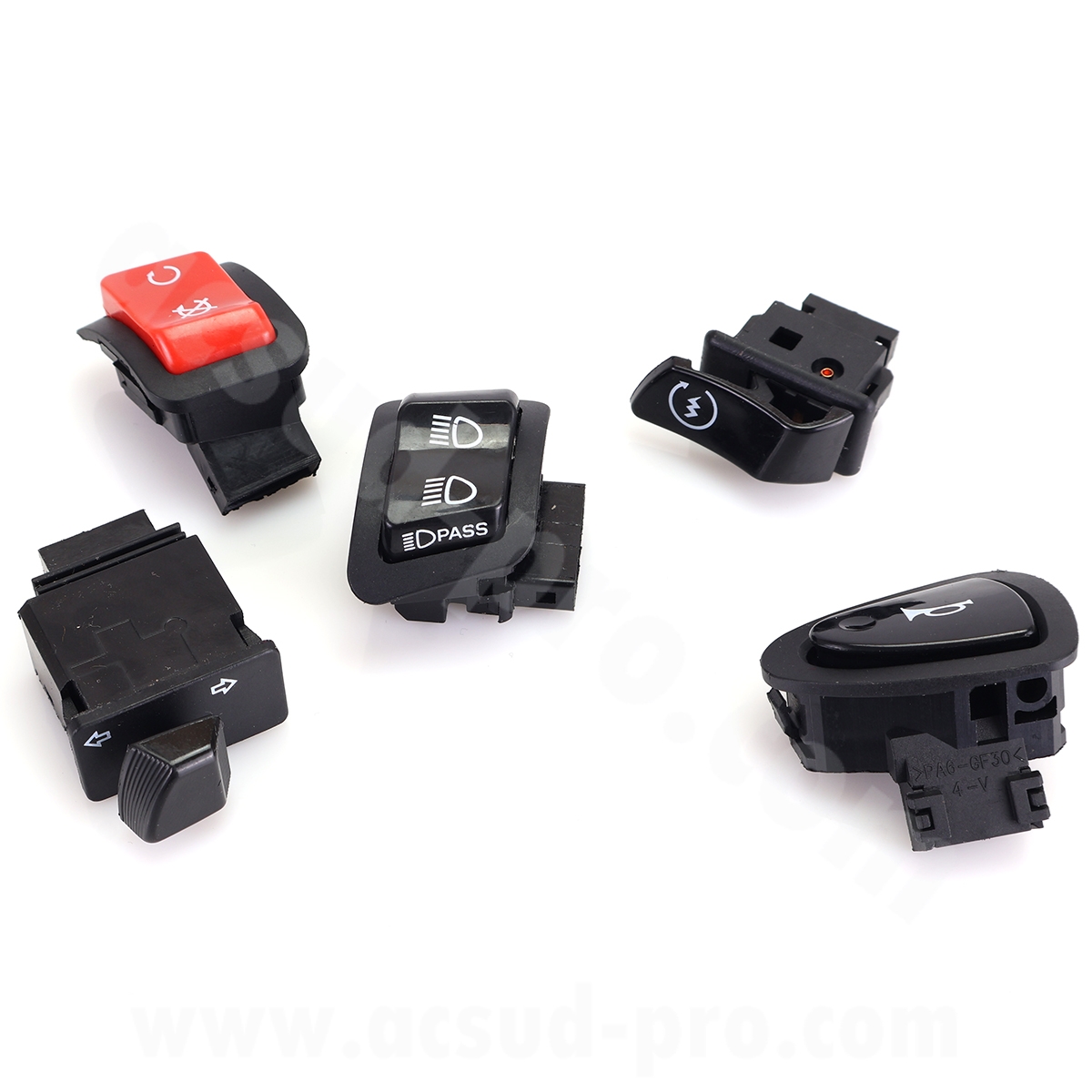 Kit commodo/commutateur droit et gauche maxiscooter adapté Honda SH 300i ABS 2015-2020