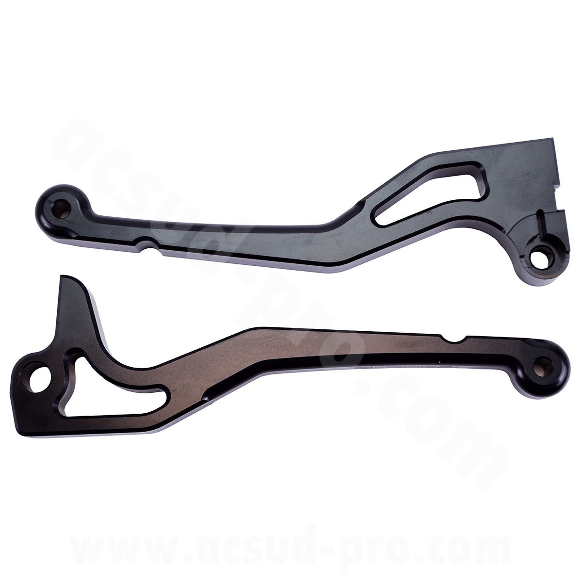 Levier de frein scooter CNC Carenzi adaptable MBK Booster 2004-> / Stunt / Rocket / Mach G noir (la paire)
