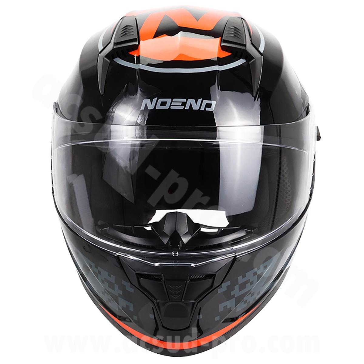 Casque intégral double écran Noend Attack SC-33 noir rouge M - vue 3