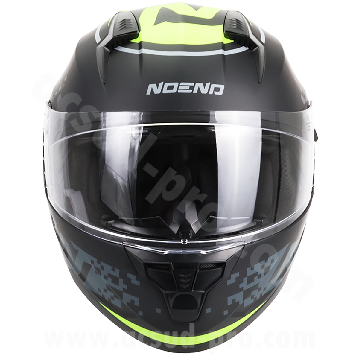 Casque intégral double écran Noend Attack SC-33 noir jaune XXL - vue 3