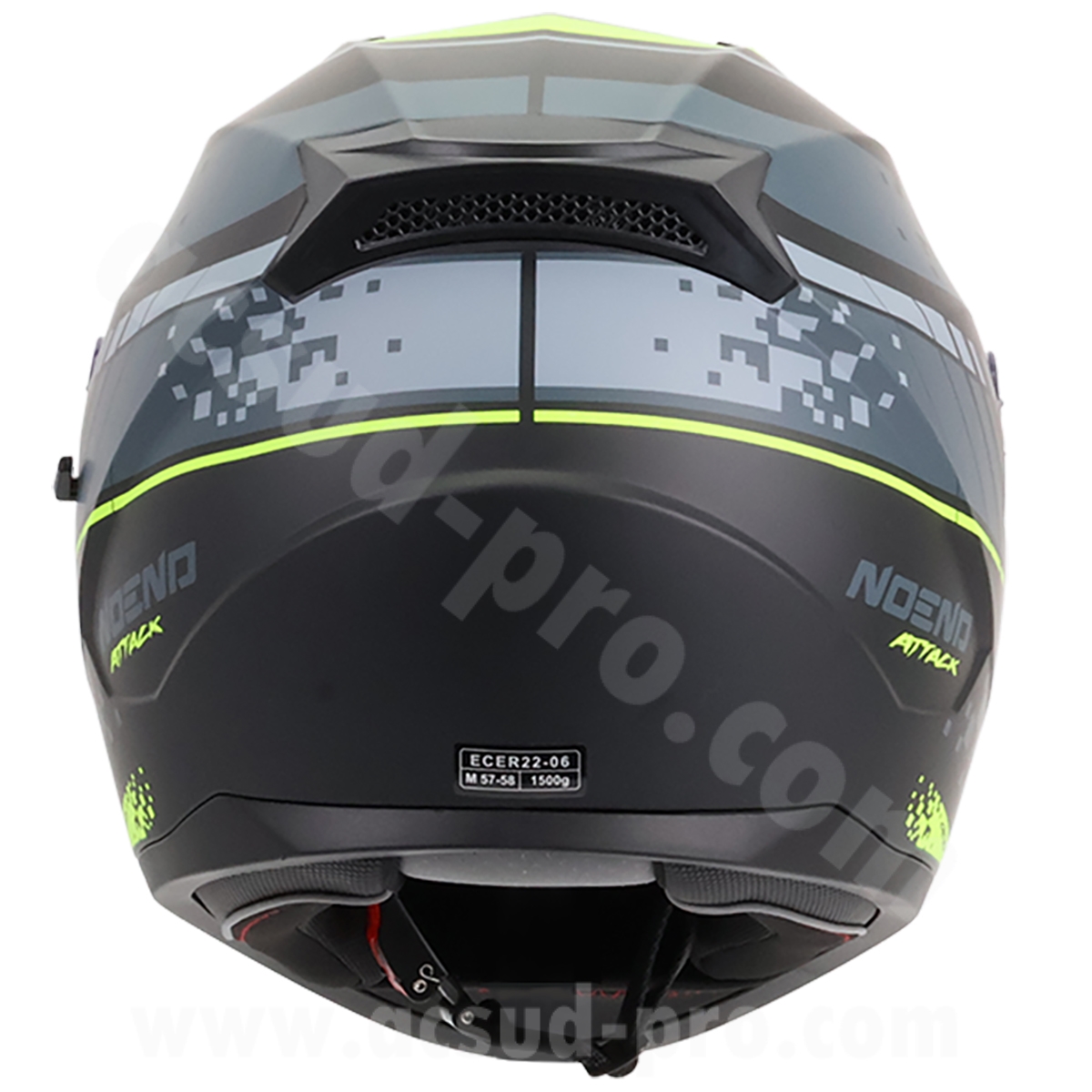 Casque intégral double écran Noend Attack SC-33 noir jaune XXL - vue 6