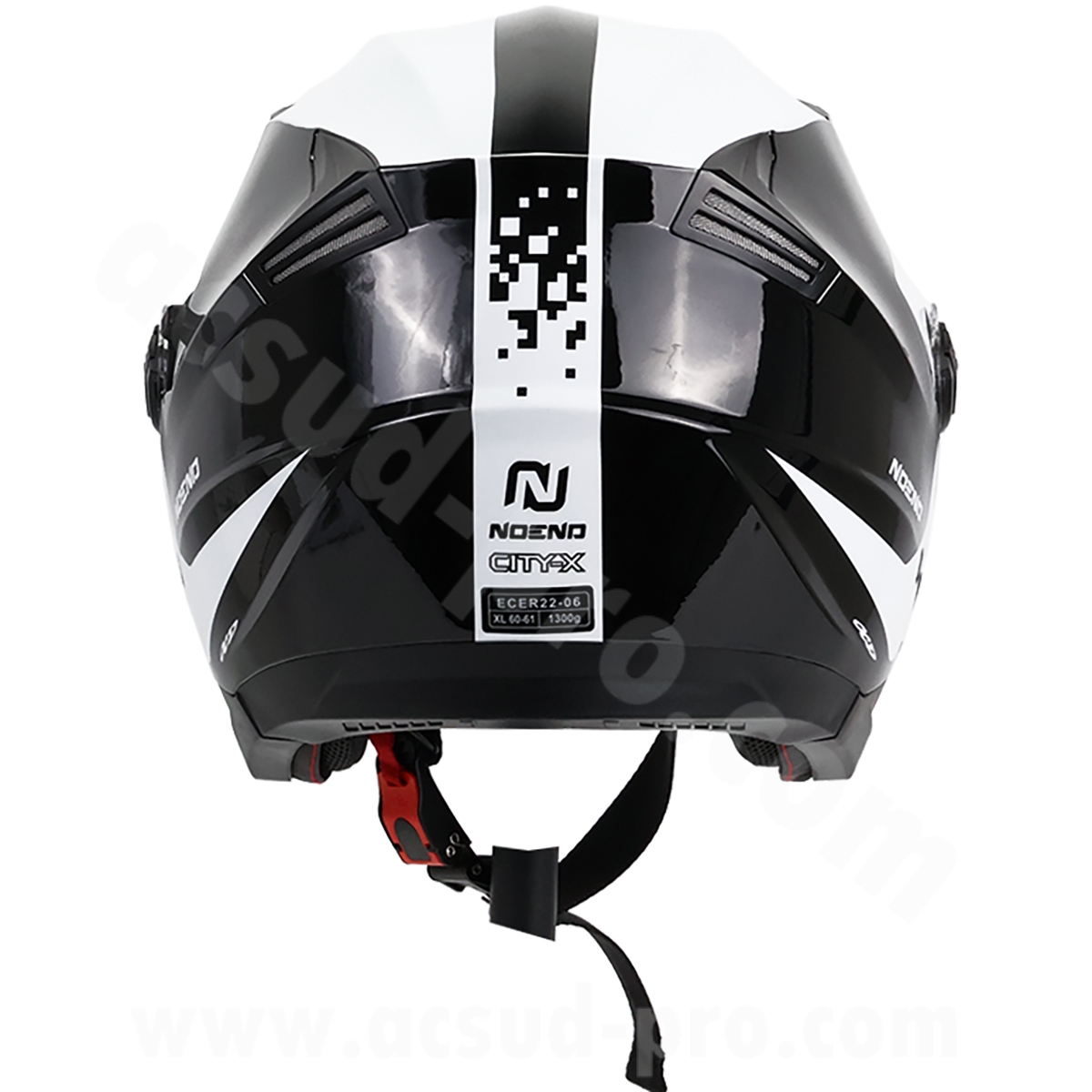 Casque jet Noend City-X noir blanc double écran S - vue 6