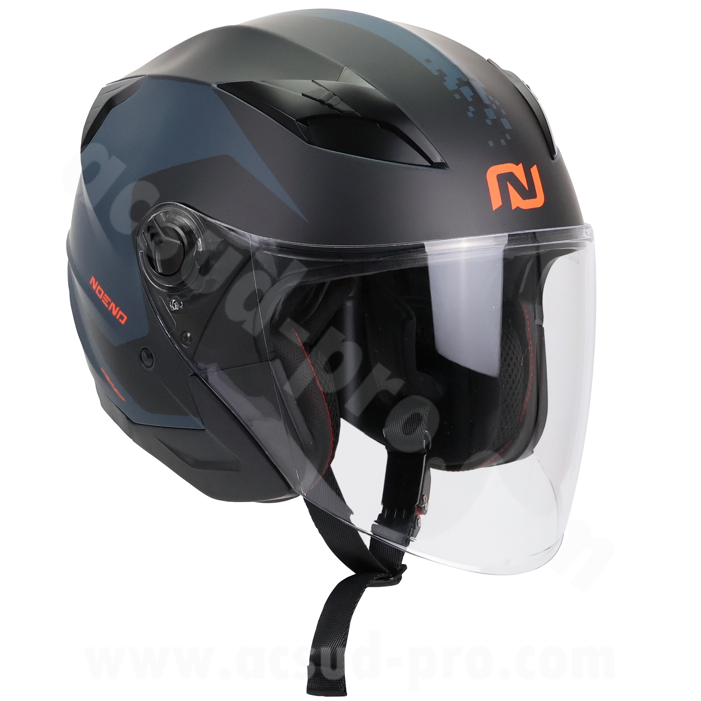 Casque jet Noend City-X noir bleu double écran XS - vue 4