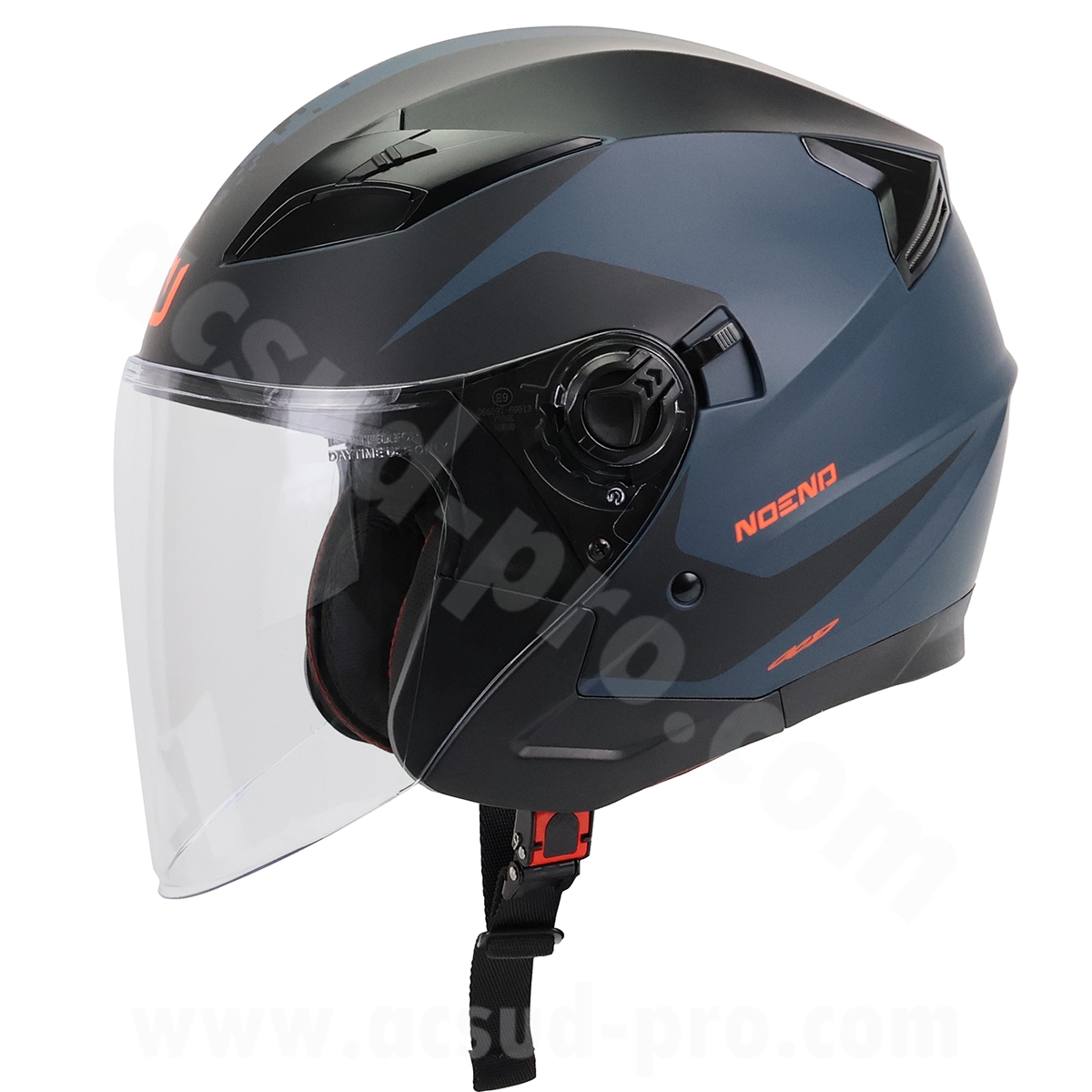 Casque jet Noend City-X noir bleu double écran XXL - vue 2