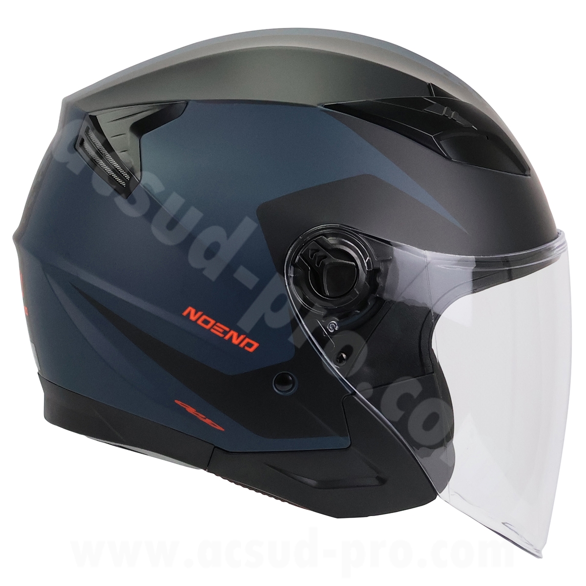 Casque jet Noend City-X noir bleu double écran XXL - vue 5