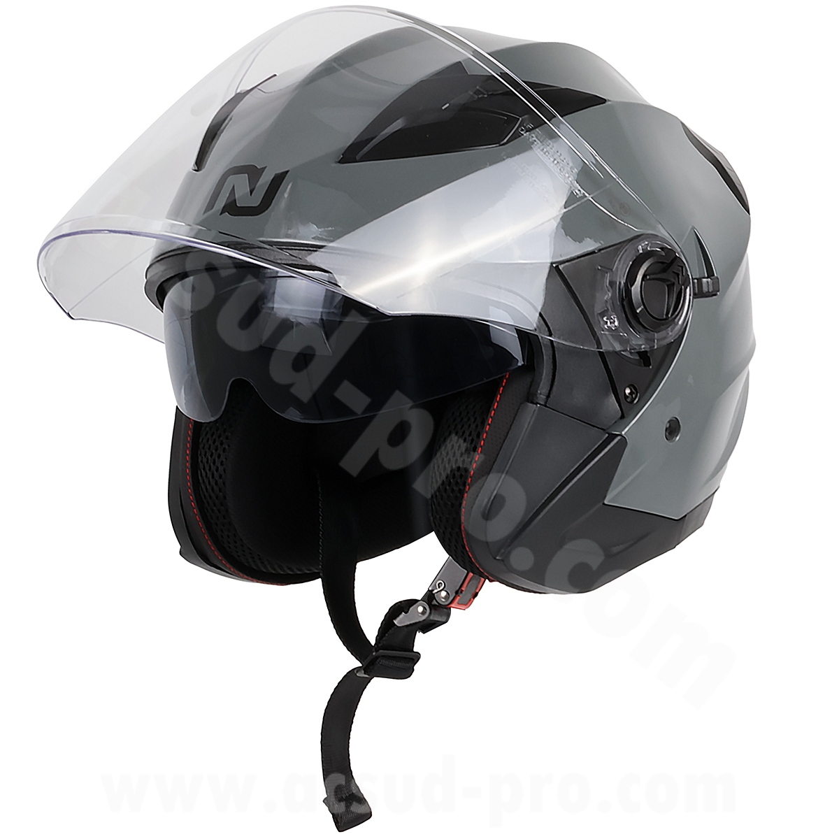 Casque jet Noend City gris Nardo double écran taille S - vue 7