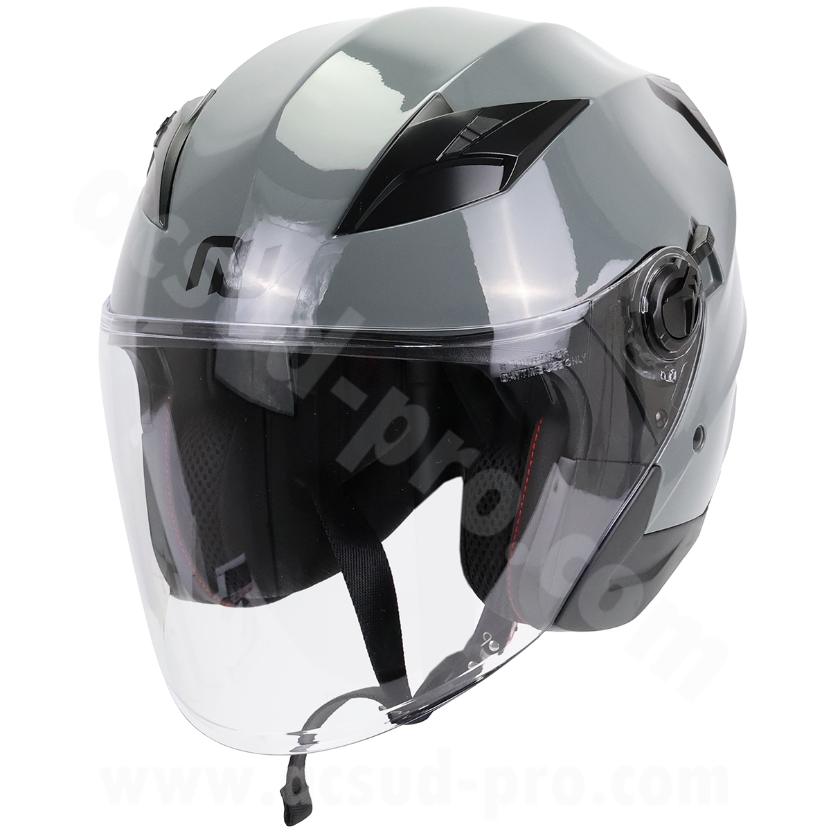 Casque jet Noend City gris Nardo double écran XXL