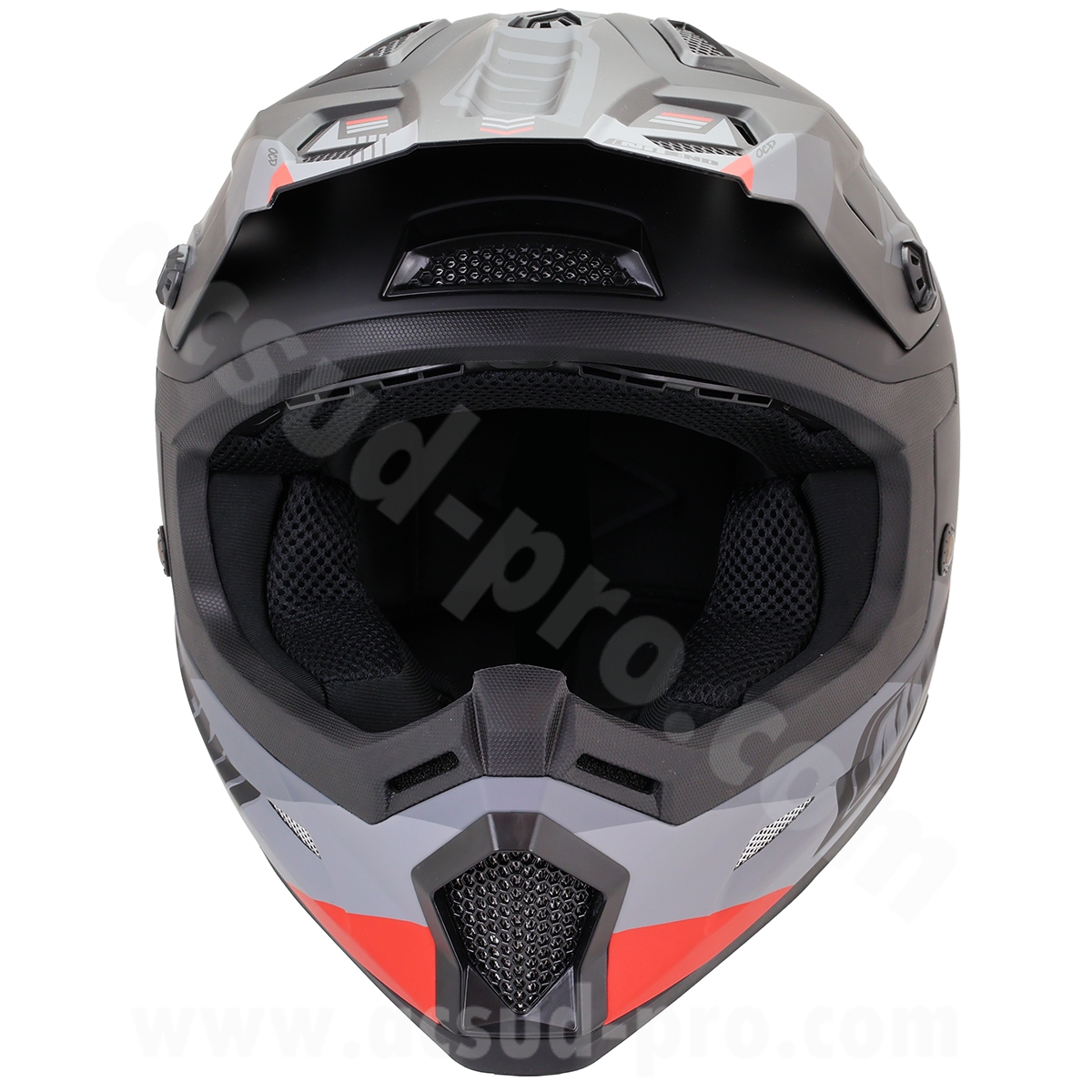 Casque cross Noend Dagger noir rouge mat L - vue 3
