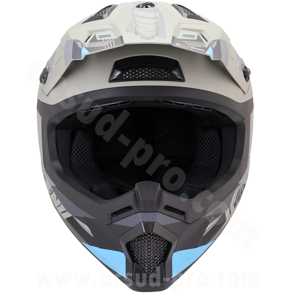 Casque cross Noend Dagger gris bleu mat XS - vue 3