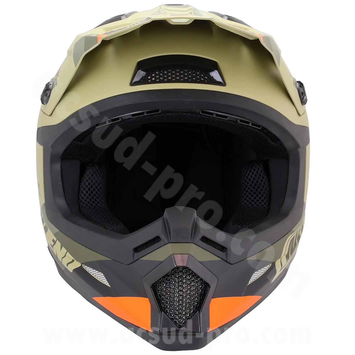 Casque cross Noend Dagger kaki orange mat L - vue 3