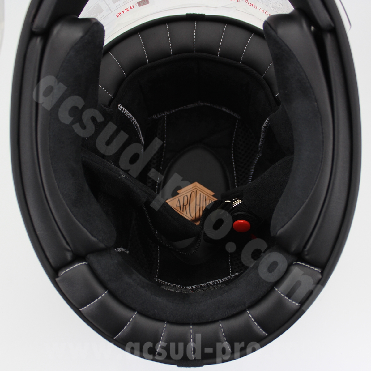 Casque intégral Archive Vintage The Legend fibre blanc taille M - vue 8