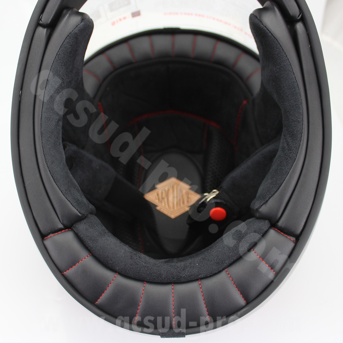 Casque intégral Archive Vintage The Legend fibre rouge mat taille L - vue 7