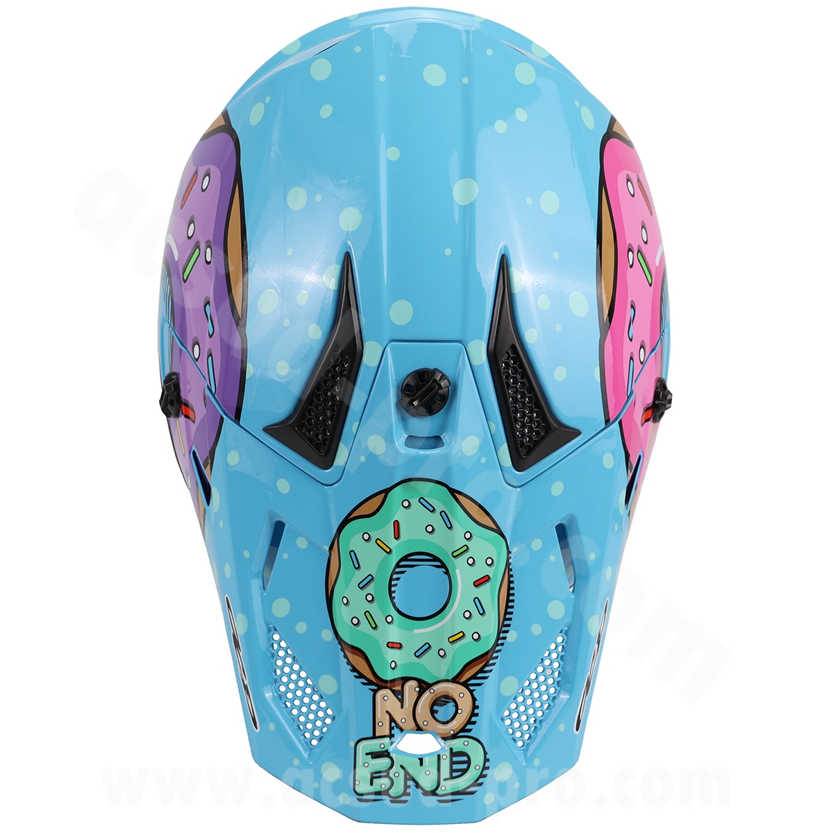 Casque cross enfant Donuts Noend bleu XL (53 cm) UN-R22.06 - vue 6