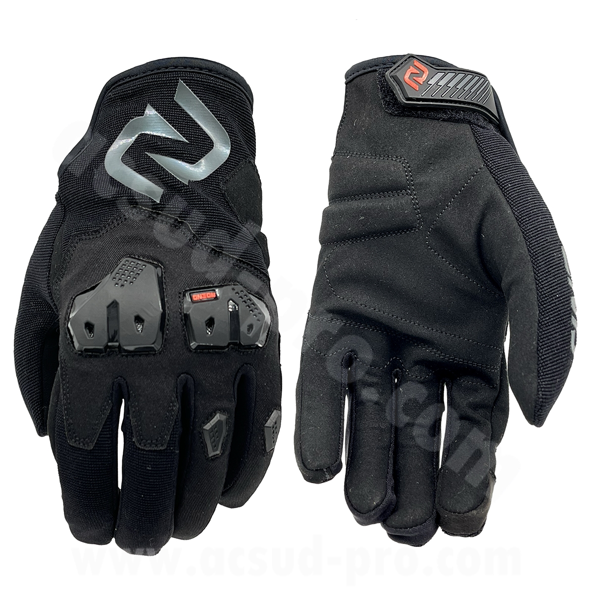 Gants de route Noend Explorider coques noirs M (certification EN 13594:2015)