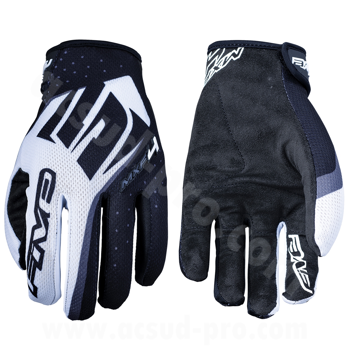 Gants cross Five MXF4 blanc/noir taille XL