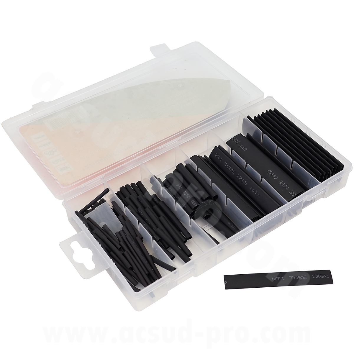Coffret assortiment de gaines thermorétractables 127 pièces