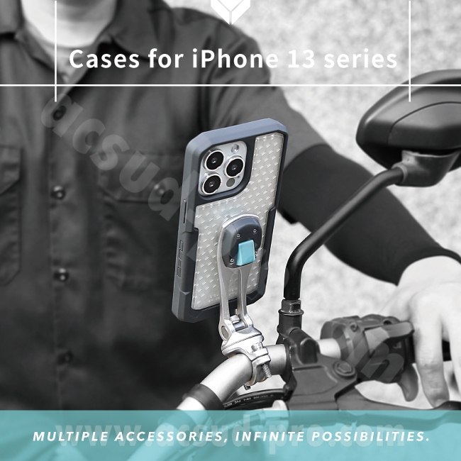 Coque de protection Cube X-Guard iPhone 13 Fibre de carbone 6.1 - vue 2