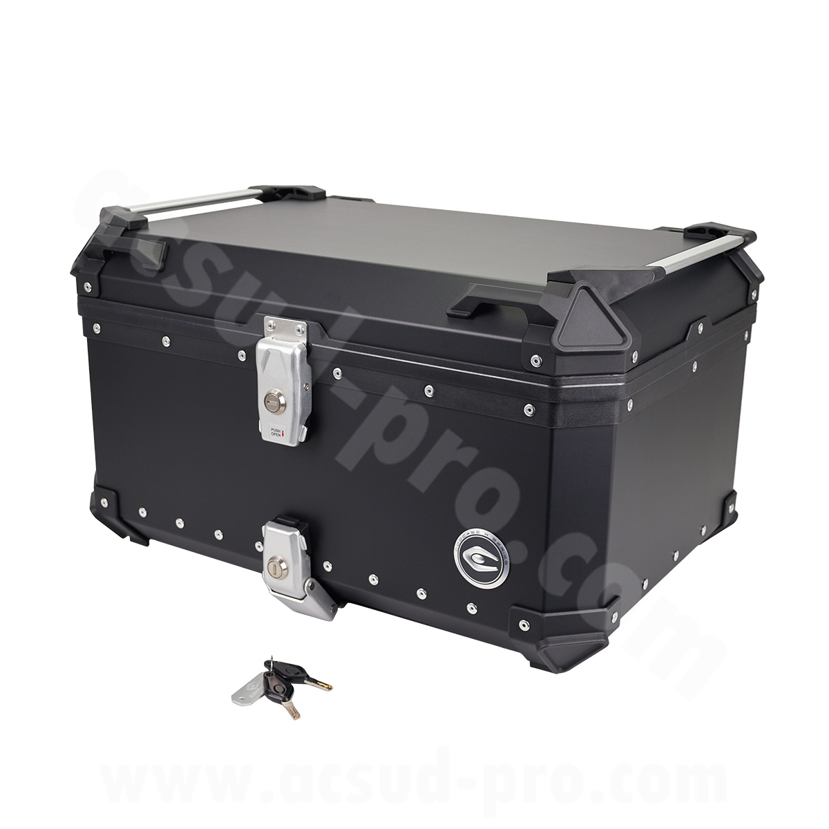 Top case moto/scooter COOCASE X3 aluminium series 60 litres noir - vue 2