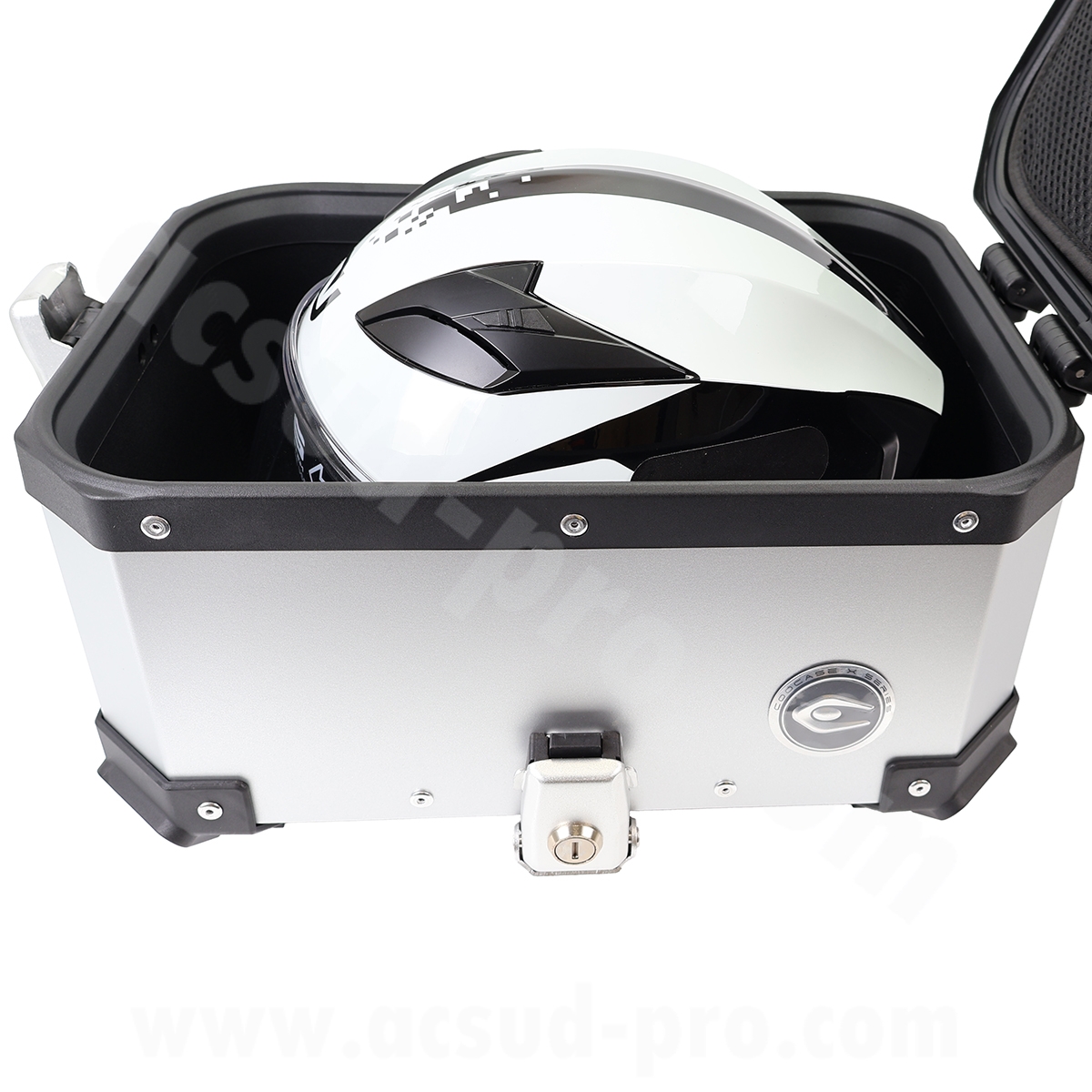 Top case moto scooter Coocase X1 aluminium series 30 litres gris - vue 7