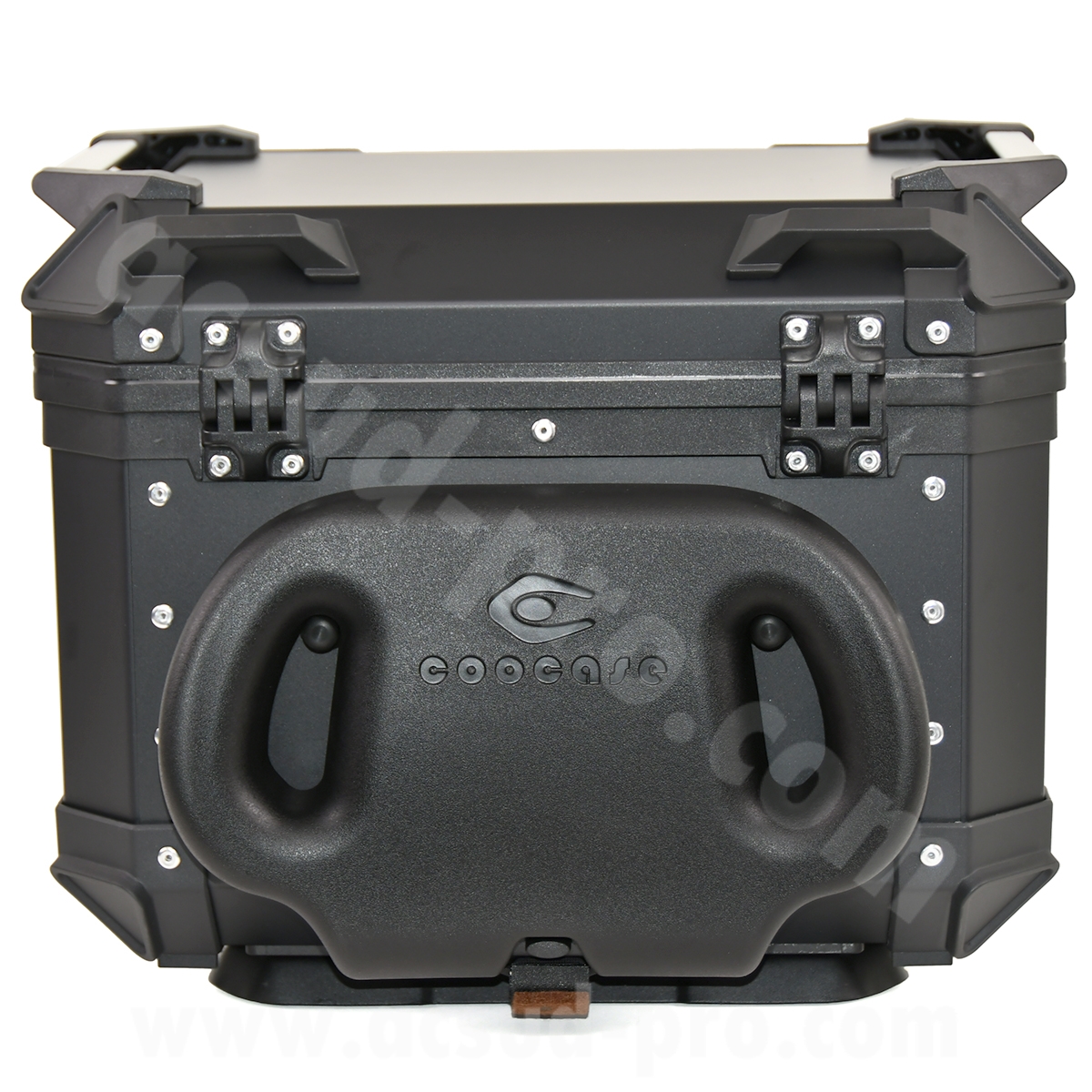 Top case moto/scooter Coocase aluminium série 45 litres avec dosseret ajustable noir - vue 4