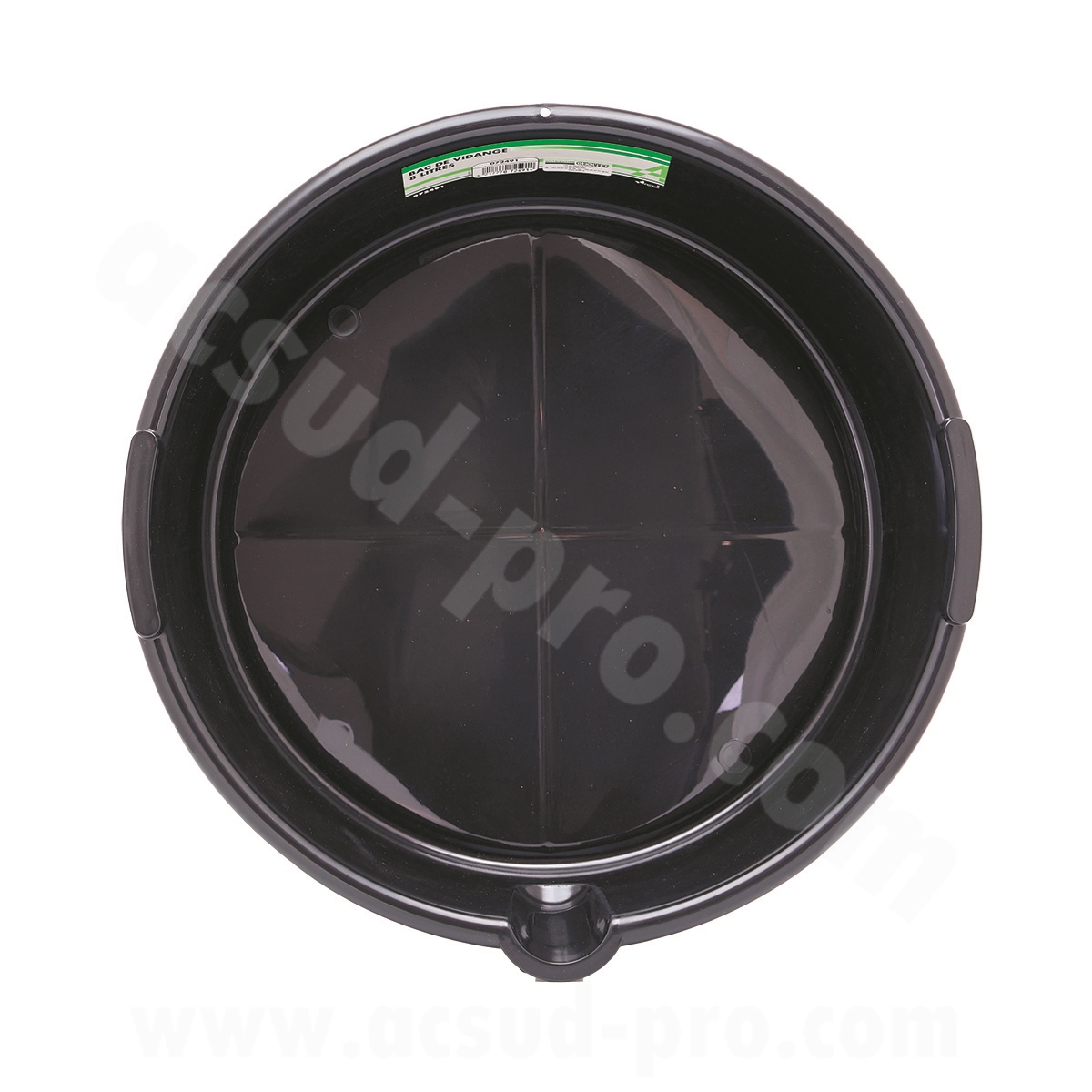 Bac de vidange rond 37 cm capacité 8 l avec bec verseur - vue 2