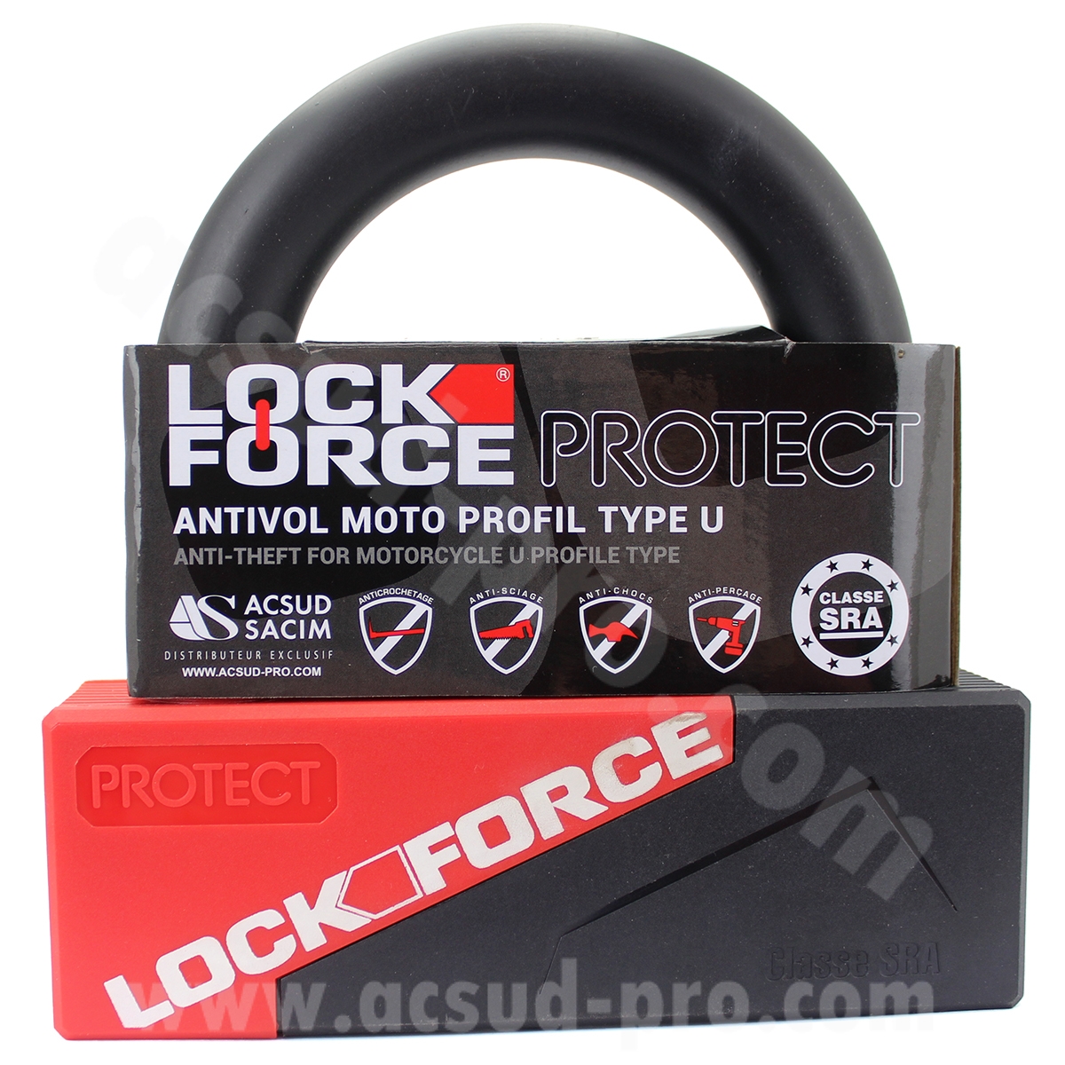 Antivol en U Lockforce Protect 90 x 84 Ø19 - 3 clés (homologué SRA) - vue 4