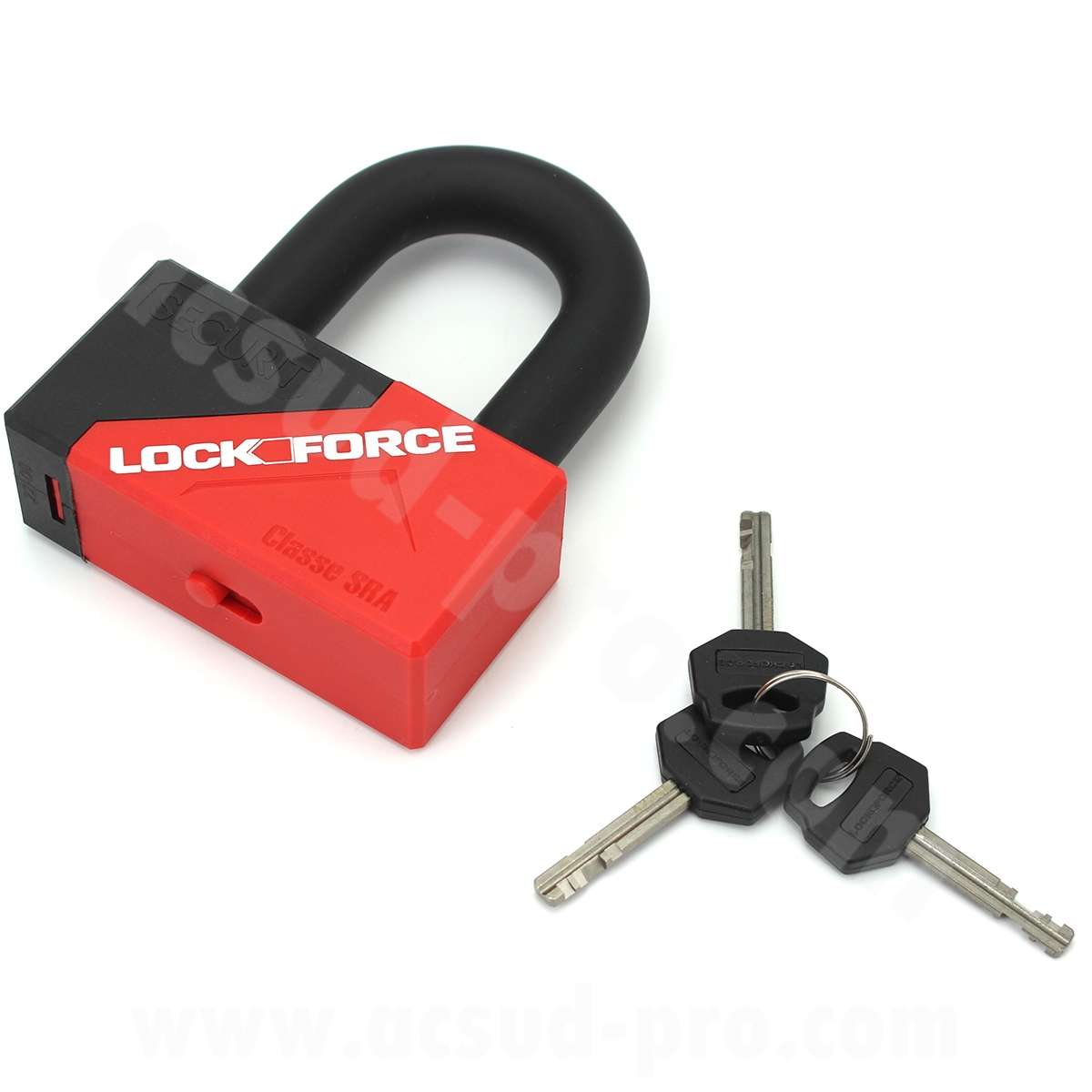 Antivol U mini Lockforce Sécurité 55 x 43 mm Ø16,5 avec 3 clés - Homologué SRA - vue 2