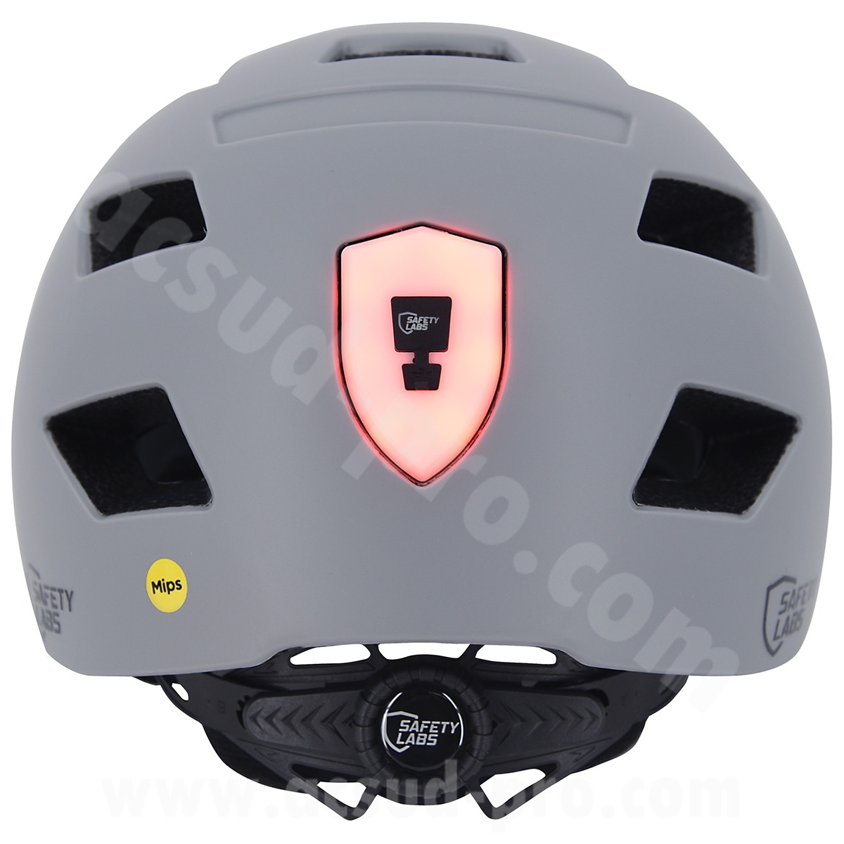 Casque vélo adulte Safety Labs In-Mold E-Bahn 2.0 gris MIPS + Fidlock T.L (57-61 cm) - vue 4