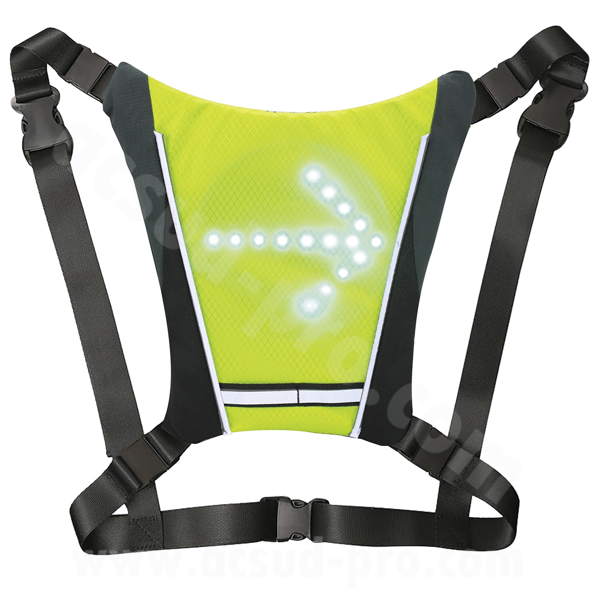 Gilet réfléchissant avec LED directionnel - vue 3