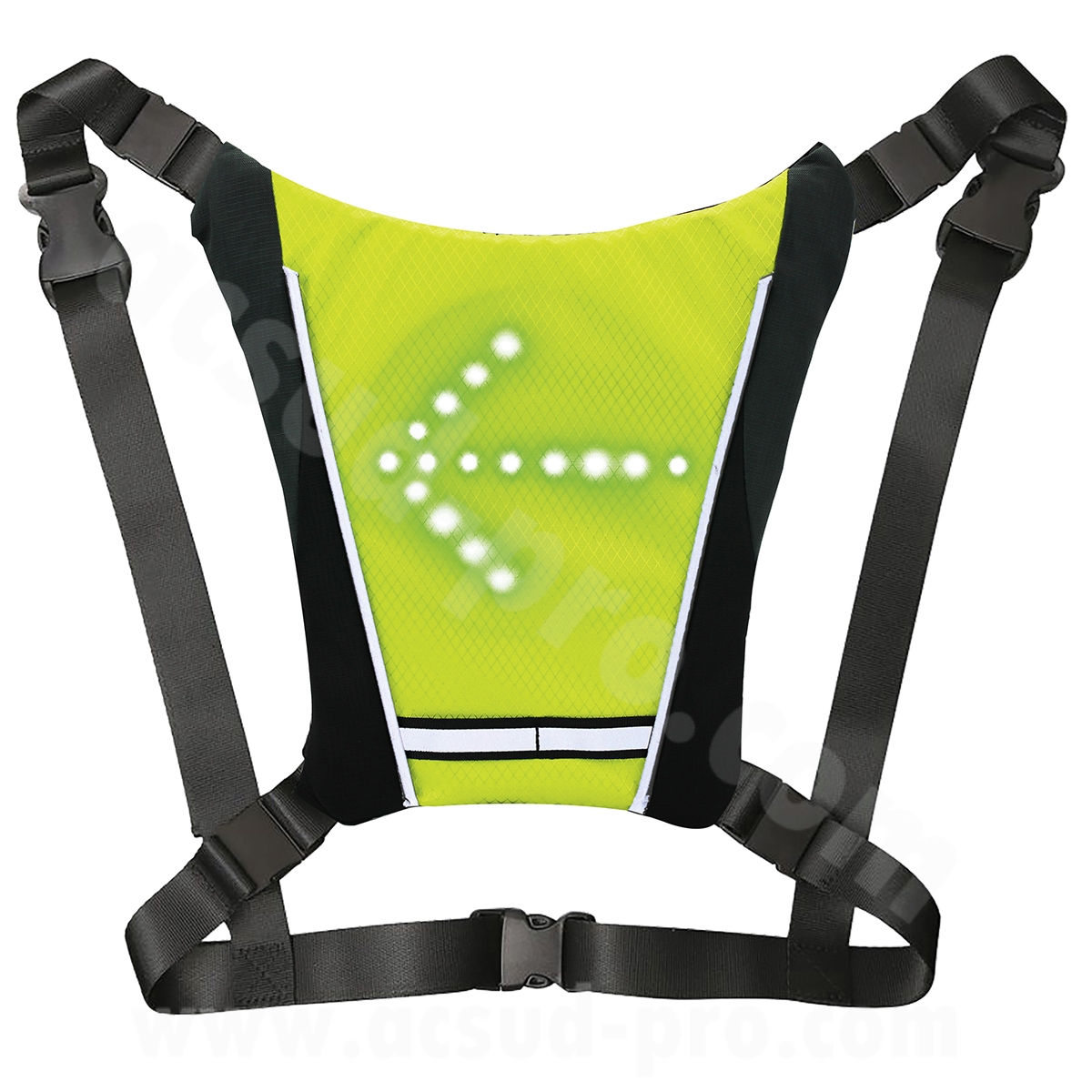 Gilet réfléchissant avec LED directionnel - vue 5