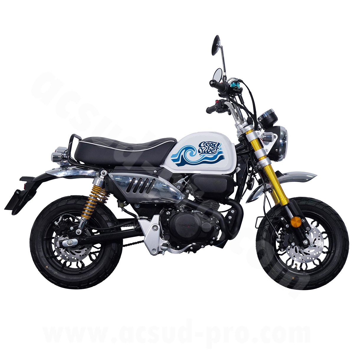 Moto TNT motor good vibes 125 cc E5 blanc - vue 4