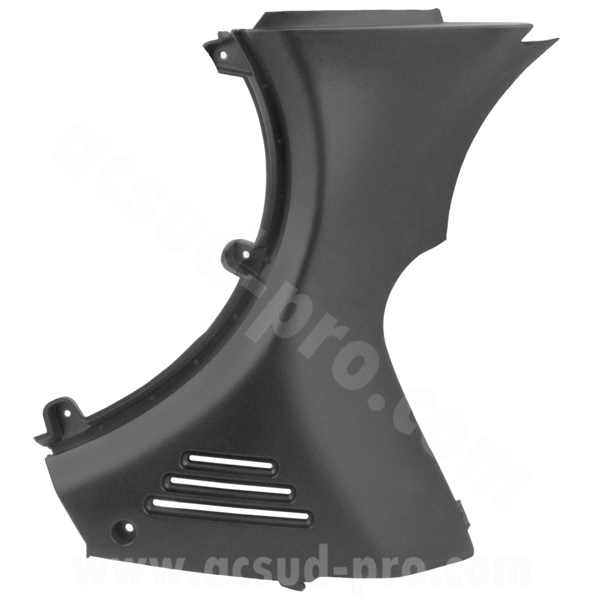 Cache central droit otto noir mat 50 cc et 125 cc