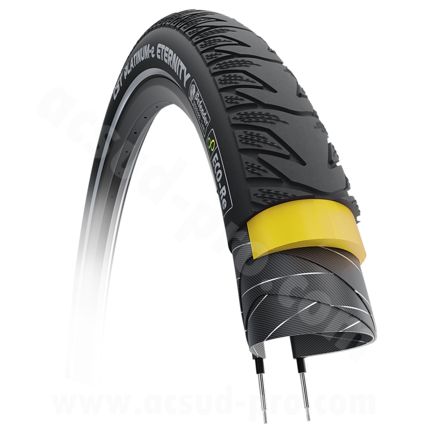 Pneu e-bike 28 x 2.15 CST Platinum-E Eternity anti-crevaison 3 mm