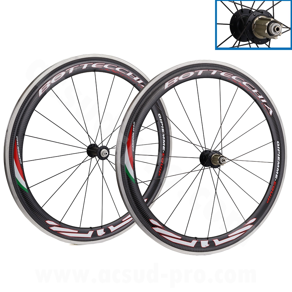 Roue equipe gipiemme carbon clincher campa 11V bottecchia