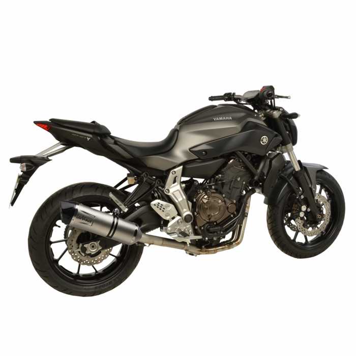 Échappement LEOVINCE SBK LV One Evo 2/1 inox Yamaha MT-07/ABS (FZ-07) - vue 2