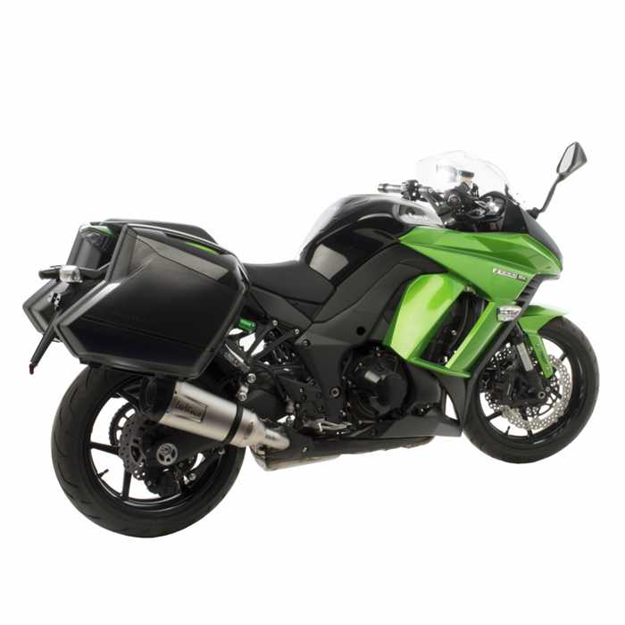 Échappement LEOVINCE SBK Factory S Kawasaki Z 1000SX inox avec sacoches - vue 2