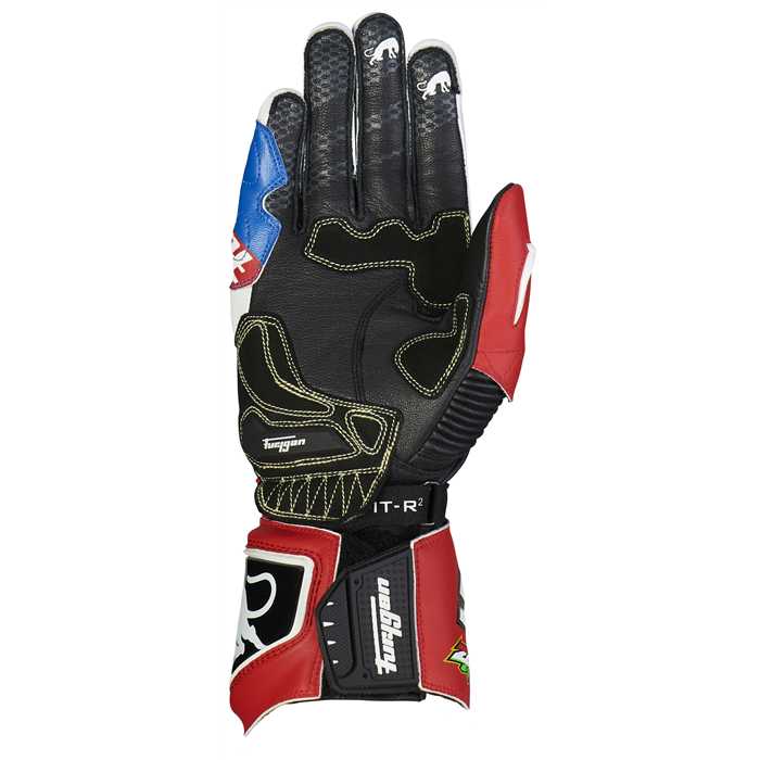 Gants Furygan Fit R2 Zarco Bleu Blanc Rouge - vue 2