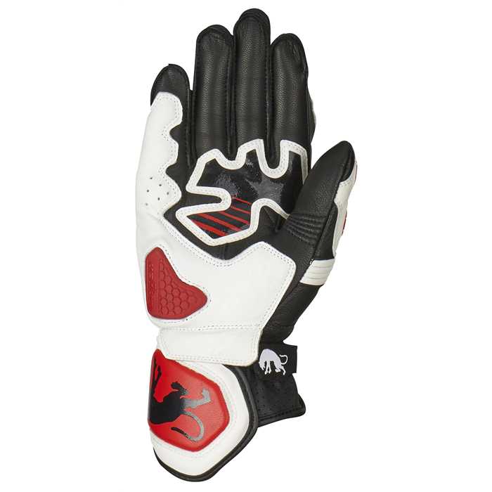 Gants FURYGAN RG21 Rouge-Noir-Blanc - vue 2