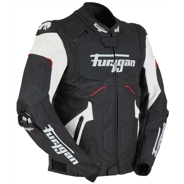 Blouson Raptor Evo 2 Noir-Blanc-Rouge Furygan - vue 2