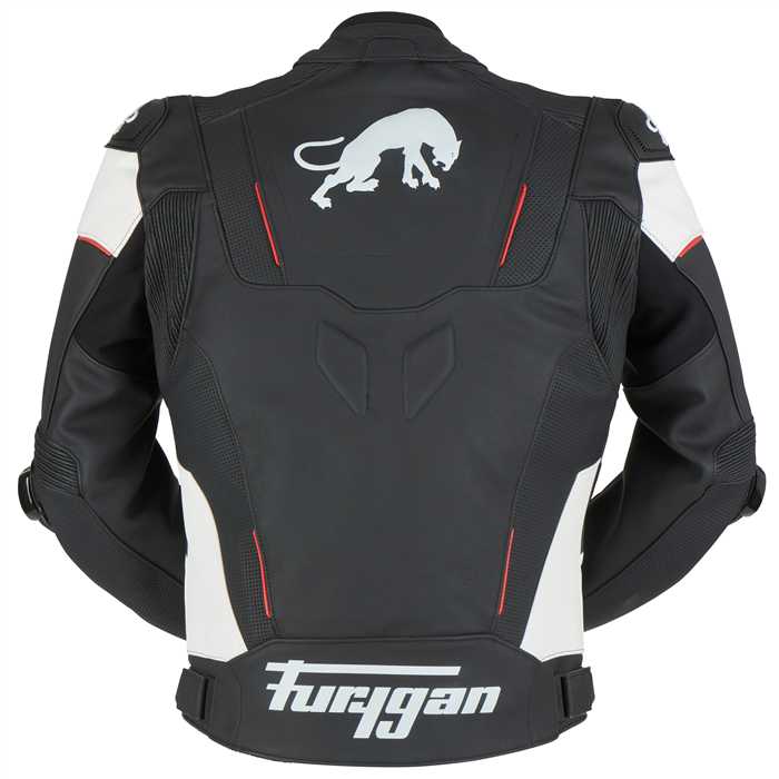 Blouson Raptor Evo 2 Noir-Blanc-Rouge Furygan - vue 3