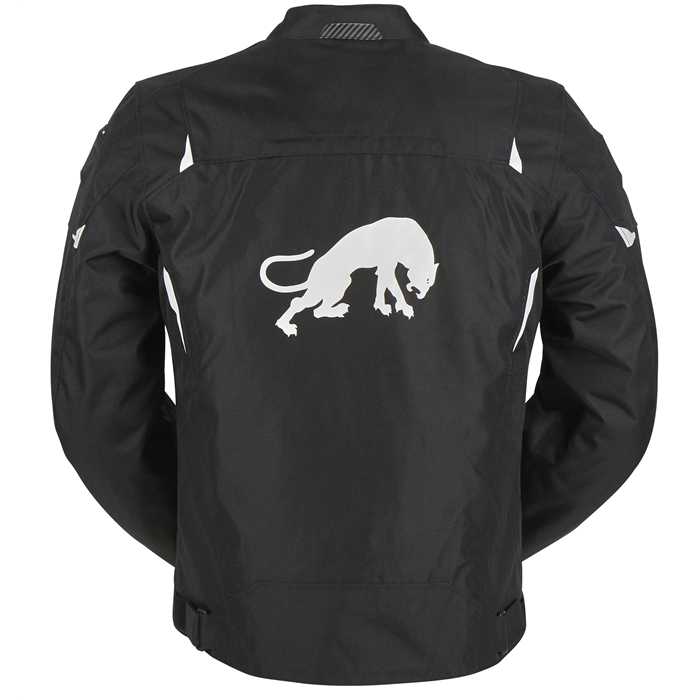 Blouson textile Parker noir blanc Furygan - vue 3